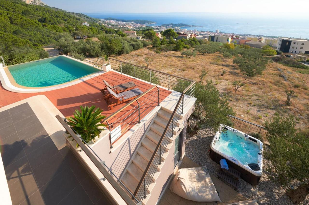 Villa View A Luxury In Makarska, Heated Private Pool, Jacuzzi, Gym Makarska